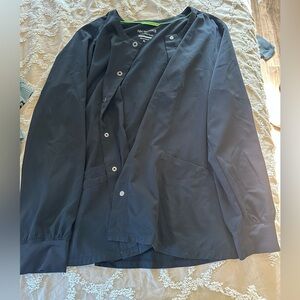 Healing Hands snap front scrub jacket